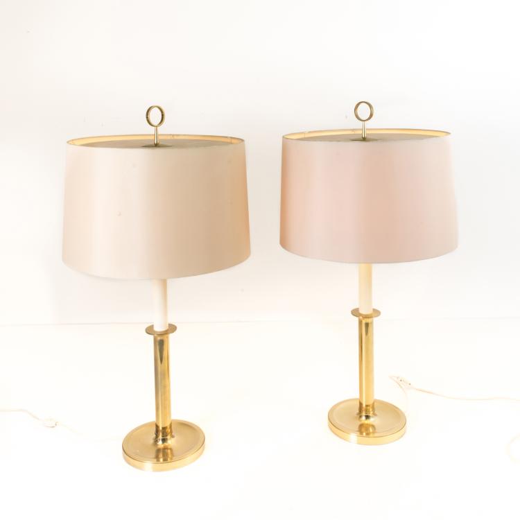 Hauptbild zu Objekt, Zwei Tischleuchten, um 1955, Vereinigte Werkst&auml;tten, M&uuml;nchen (zugeschrieben), 143B 344