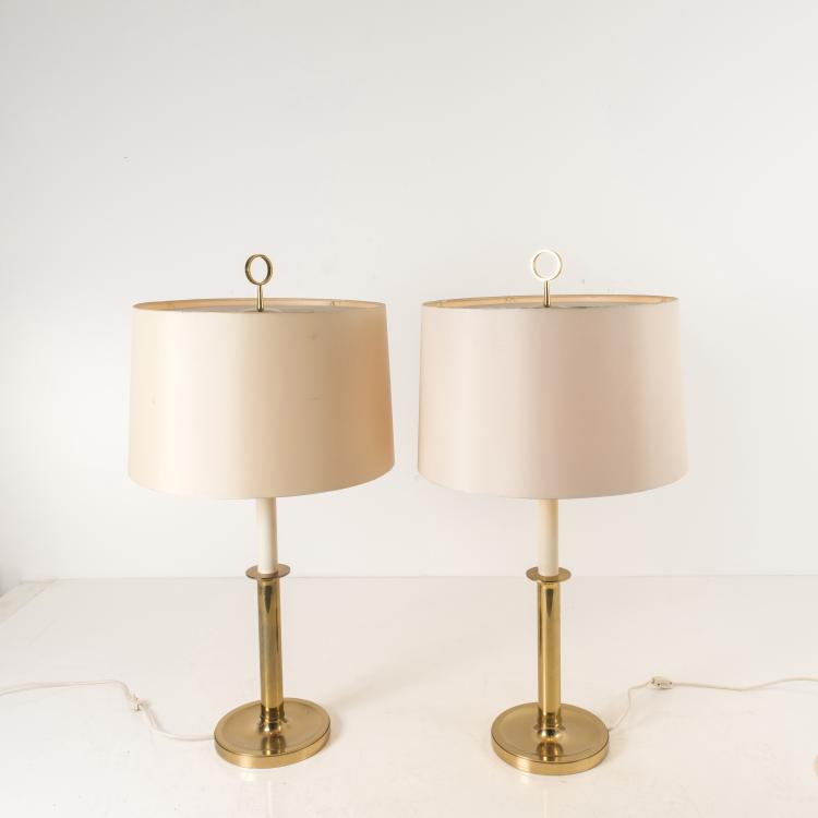 Bild 1 zu Objekt, Zwei Tischleuchten, um 1955, Vereinigte Werkst&auml;tten, M&uuml;nchen (zugeschrieben), 143B 344