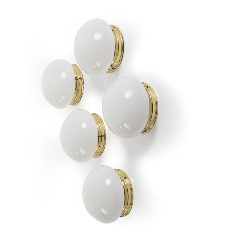 Hauptbild zu Objekt, Five wall /ceiling lights, c. 1958, Stilnovo, Mailand (zugeschrieben), 143A 66