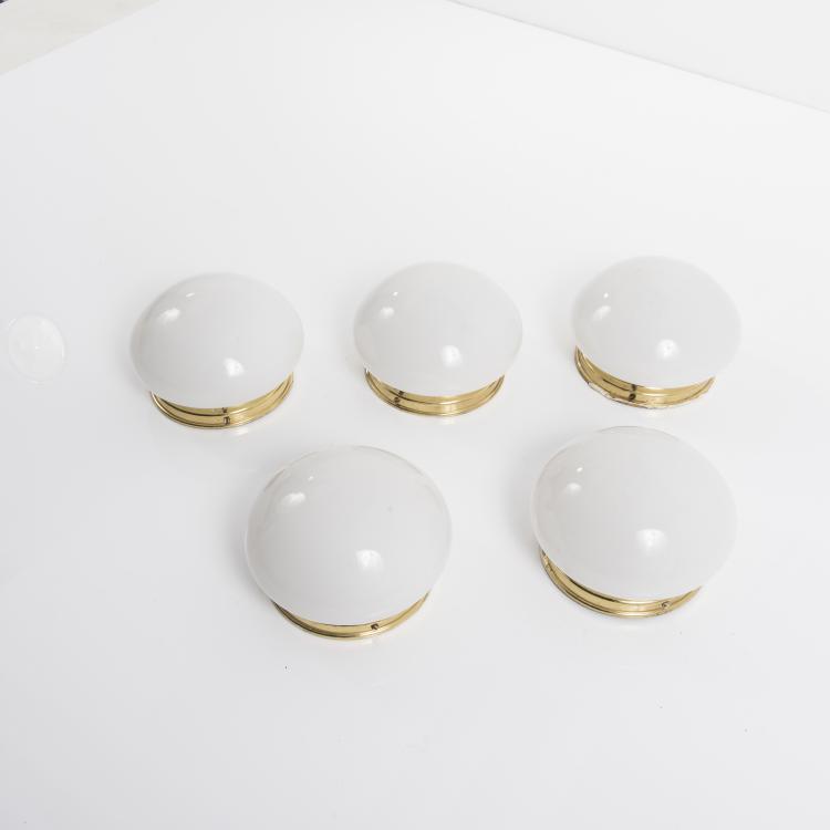 Bild 1 zu Objekt, Five wall /ceiling lights, c. 1958, Stilnovo, Mailand (zugeschrieben), 143A 66