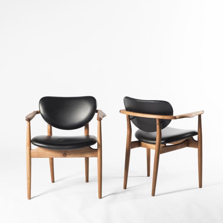 Hauptbild zu Objekt, Two '109' armchairs, 1946, Finn Juhl, Vodder, Niels, Kopenhagen, 142A 103