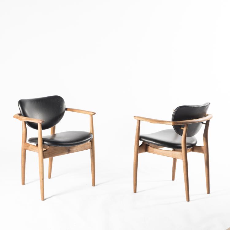 Bild 1 zu Objekt, Two '109' armchairs, 1946, Finn Juhl, Vodder, Niels, Kopenhagen, 142A 103