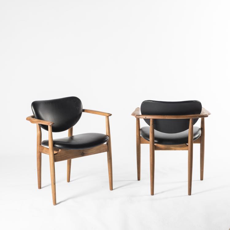 Bild 3 zu Objekt, Two '109' armchairs, 1946, Finn Juhl, Vodder, Niels, Kopenhagen, 142A 103