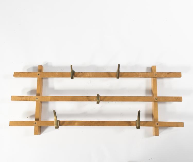 Hauptbild zu Objekt, Wandgarderobe, 1953, Carl Aub&ouml;ck, Werkst&auml;tte Carl Aub&ouml;ck, Wien, 143B 333