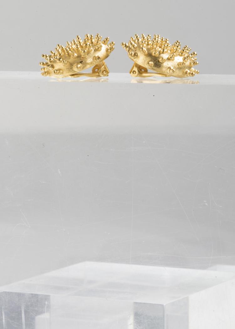 Bild 1 zu Objekt, Paar Ohrclips 'Igel', 1988, 142B 176