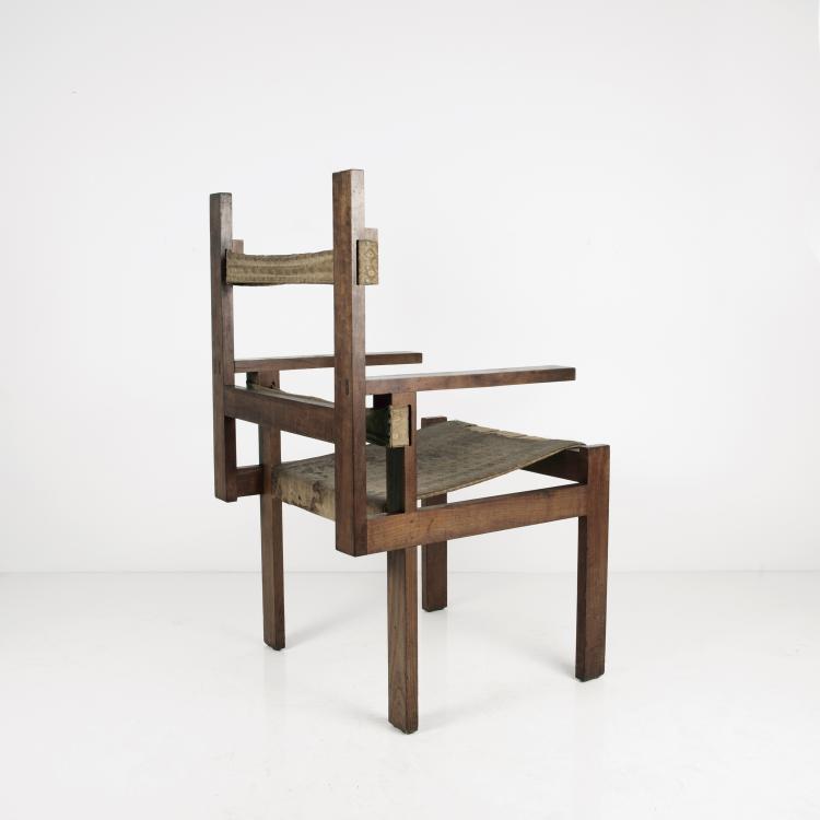 Bild 1 zu Objekt, 'ti 1a' wooden-slat chair, 1924, Marcel Breuer, Bauhaus, Weimar, 142A 022