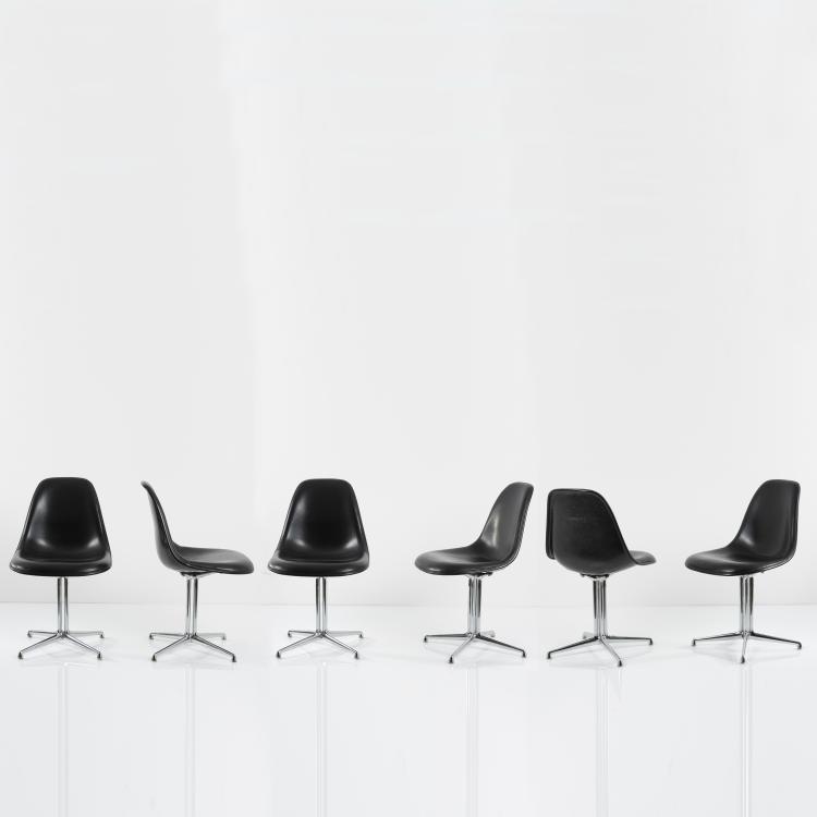 Hauptbild zu Objekt, Sechs St&uuml;hle 'La Fonda', 1961, Miller, Herman, Zeeland, 143B 429