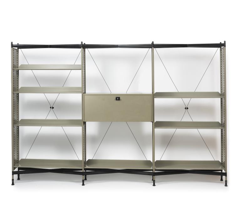 Hauptbild zu Objekt, B&uuml;cherregal 'Spazio', 1959, Olivetti, Ivrea, 143A 79