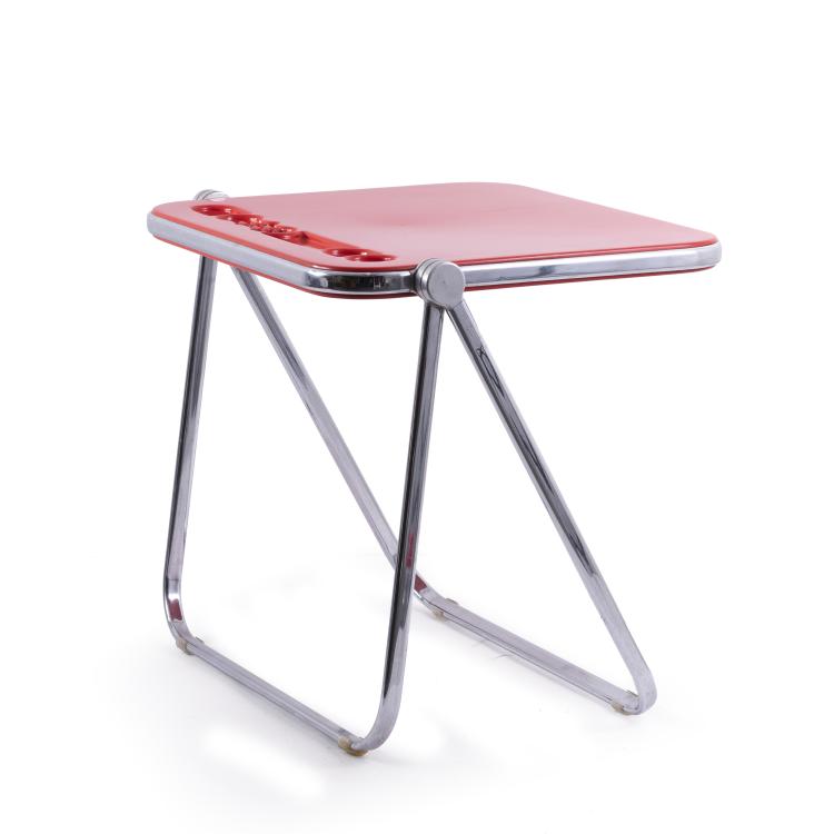Bild 1 zu Objekt, Klappschreibtisch 'Platone', 1970 und zwei St&uuml;hle 'Plia', 1969, Anonima Castelli, Bologna, 143A 209