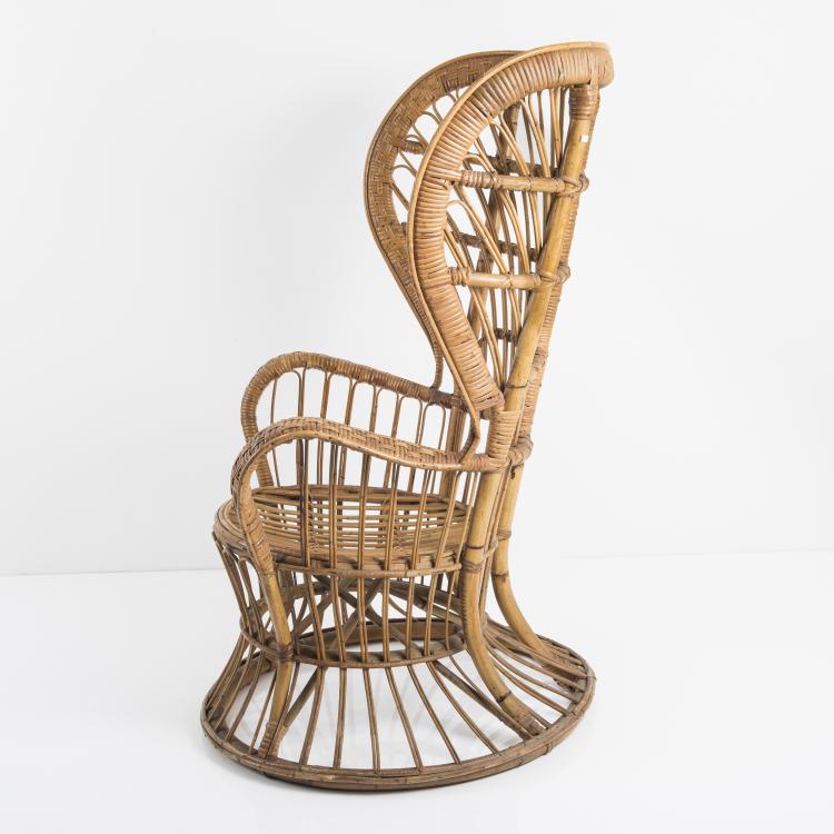 Bild 1 zu Objekt, Korbsessel, um 1950, Bonacina, Vittorio & C., Como, 143A 26