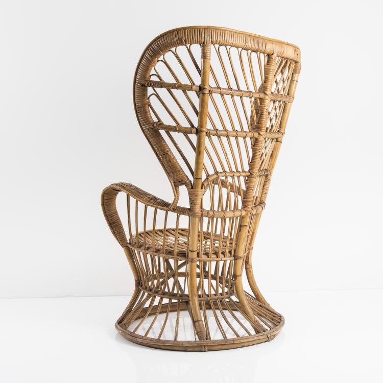 Bild 2 zu Objekt, Korbsessel, um 1950, Bonacina, Vittorio & C., Como, 143A 26