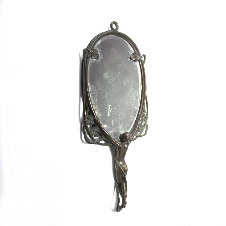 Hauptbild zu Objekt, Hand-held mirror with nude, c1900, Frankreich, 144B 521
