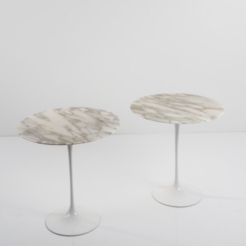 Two '163' end tables, 1957