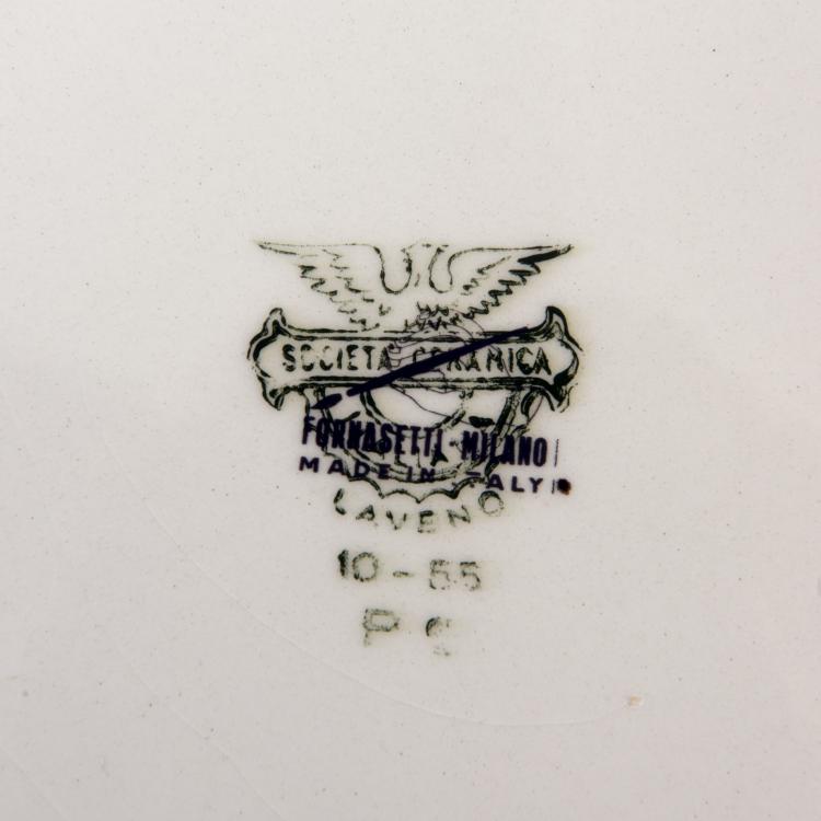 Bild 1 zu Objekt, Teller und zwei Aschenbecher 'Maschere Italiane', 1950er Jahre, Fornasetti, Mailand, 143A 85