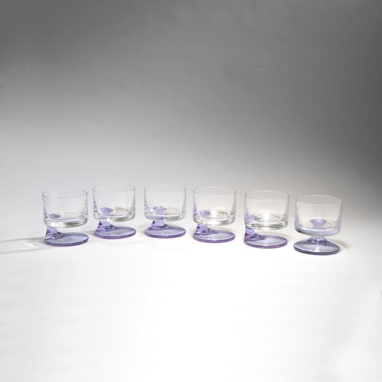 Hauptbild zu Objekt, Sechs Gl&auml;ser 'Smoke', 1964, Arnolfo di Cambio, Colle di Val d'Elsa, 143A 141