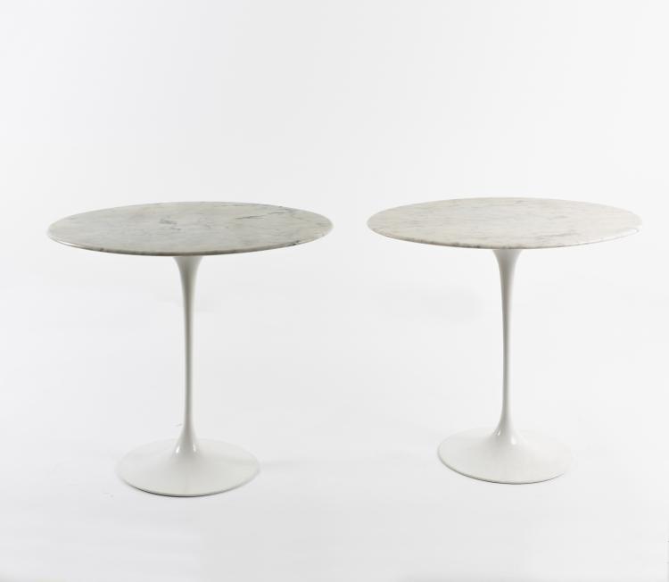 Hauptbild zu Objekt, Zwei ovale Beistelltische '161M', 1957, Knoll International, New York, 143B 347