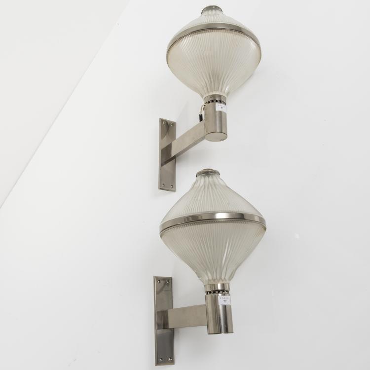 Bild 1 zu Objekt, Zwei Wandleuchten 'Euterpe', um 1964 , Artemide, Mailand, 143A 183