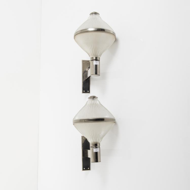 Bild 2 zu Objekt, Zwei Wandleuchten 'Euterpe', um 1964 , Artemide, Mailand, 143A 183