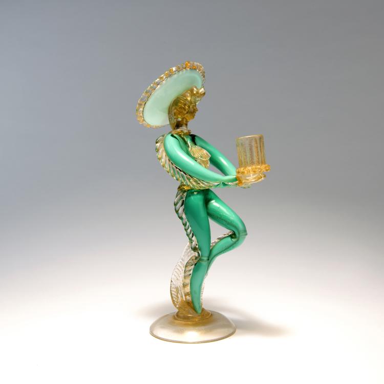 Bild 1 zu Objekt, Candlestick, c. 1938, Seguso Vetri d'Arte, Murano (zugeschrieben), 146D 820