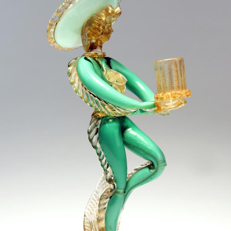 Bild 2 zu Objekt, Candlestick, c. 1938, Seguso Vetri d'Arte, Murano (zugeschrieben), 146D 820