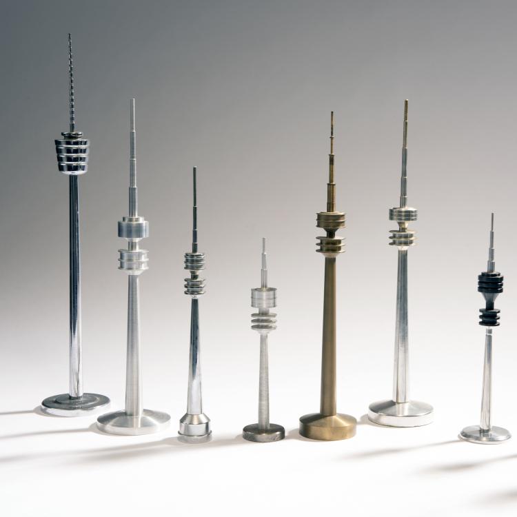 Bild 2 zu Objekt, Zehn Fernseht&uuml;rme 'Stuttgart', 'M&uuml;nchen', u.a., 1960-2000er Jahre, Deutschland, 143B 385