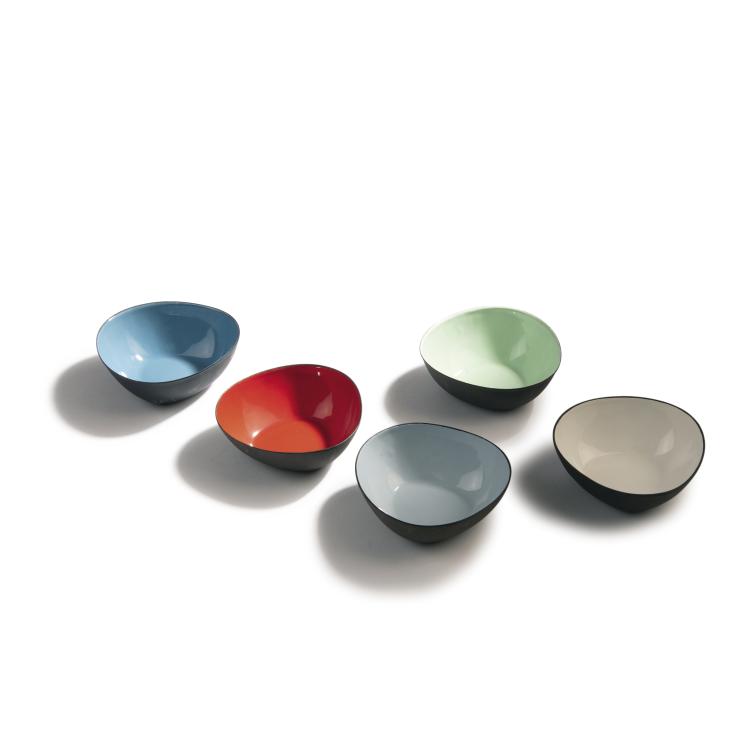 Hauptbild zu Objekt, F&uuml;nf kleine Schalen 'Krenit', um 1953, &Oslash;rskov, Torben & Co., Kopenhagen, 143B 400