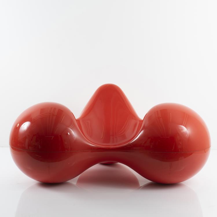 Hauptbild zu Objekt, Sessel 'Tomato chair', 1971, Asko Oy, Helsinki, 143B 457