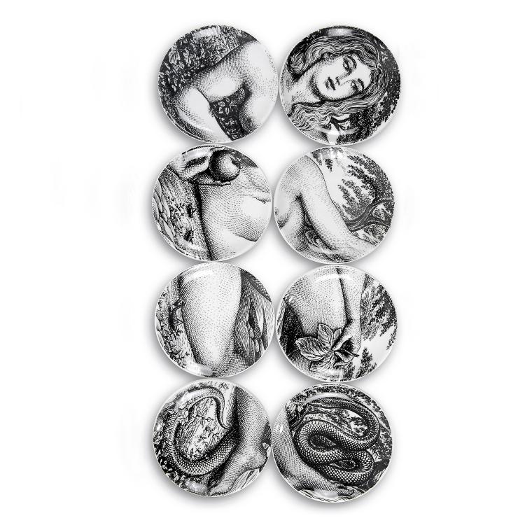 Hauptbild zu Objekt, Untersetzer 'Eva', 1960er Jahre , Fornasetti, Mailand, 143A 100