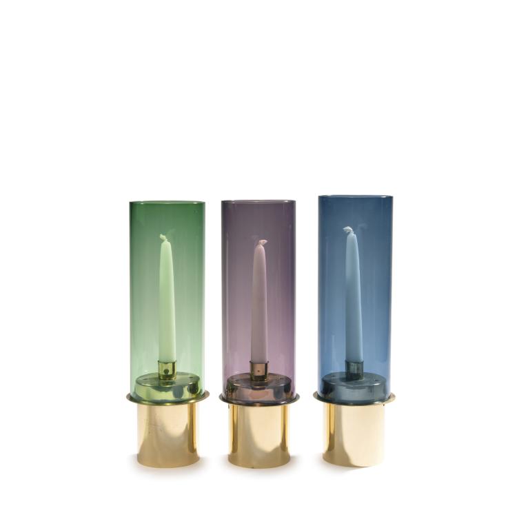 Hauptbild zu Objekt, Drei Windlichter 'L40', um 1960, Jakobsson, Hans Agne, 143B 402