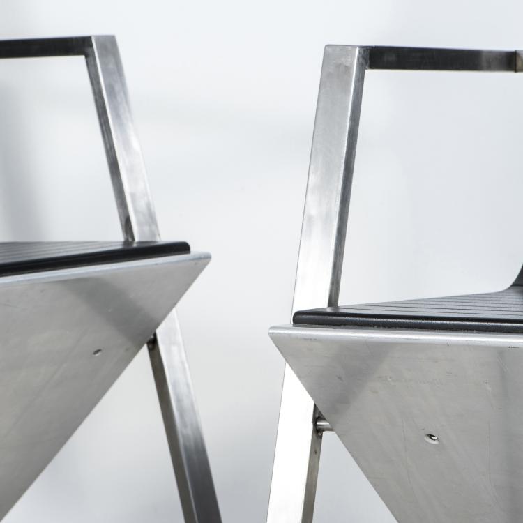 Bild 3 zu Objekt, Two armchairs, 1987 , Reinhard M&uuml;ller, Pentagon, K&ouml;ln, 146C 668