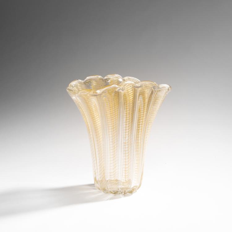 Hauptbild zu Objekt, Vase 'Cordonato oro', 1950, Barovier & Toso, Murano, 143C 547