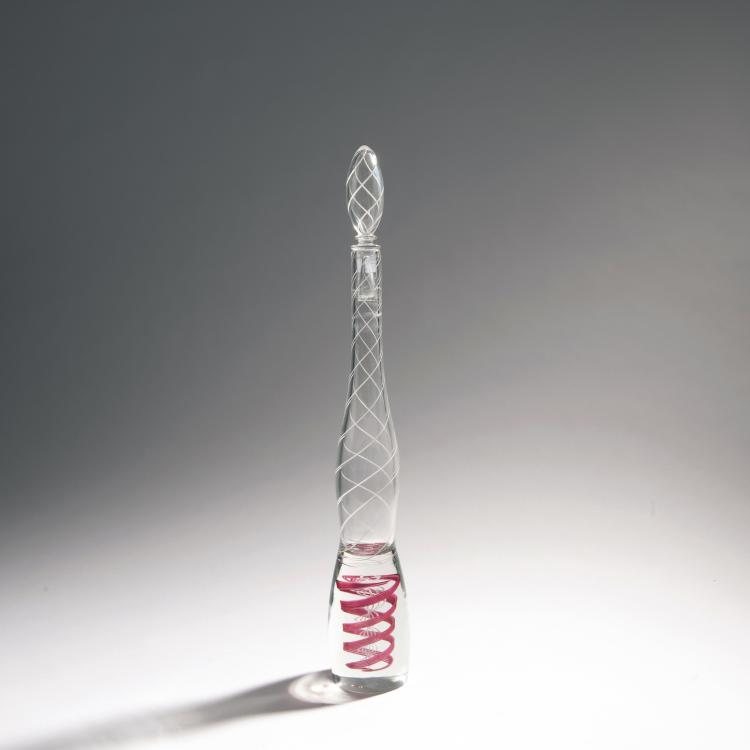Hauptbild zu Objekt, Flasche 'Sommerso zanfirico', 1955, Venini & C., Murano, 143C 515