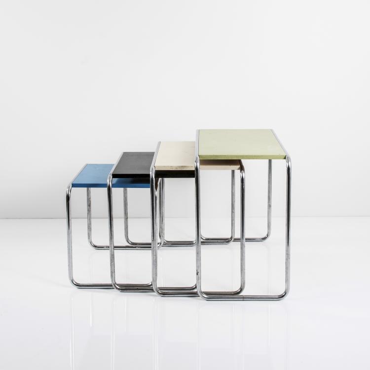 Bild 4 zu Objekt, Four 'B9' nesting tables, 1925/26, Thonet, Frankenberg, 143B 276