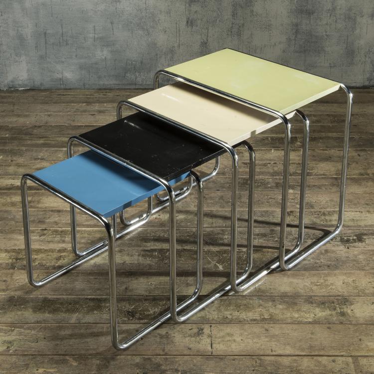 Bild 6 zu Objekt, Four 'B9' nesting tables, 1925/26, Thonet, Frankenberg, 143B 276