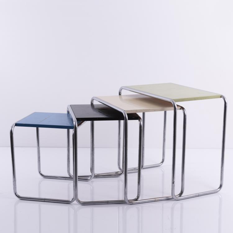 Bild 7 zu Objekt, Four 'B9' nesting tables, 1925/26, Thonet, Frankenberg, 143B 276