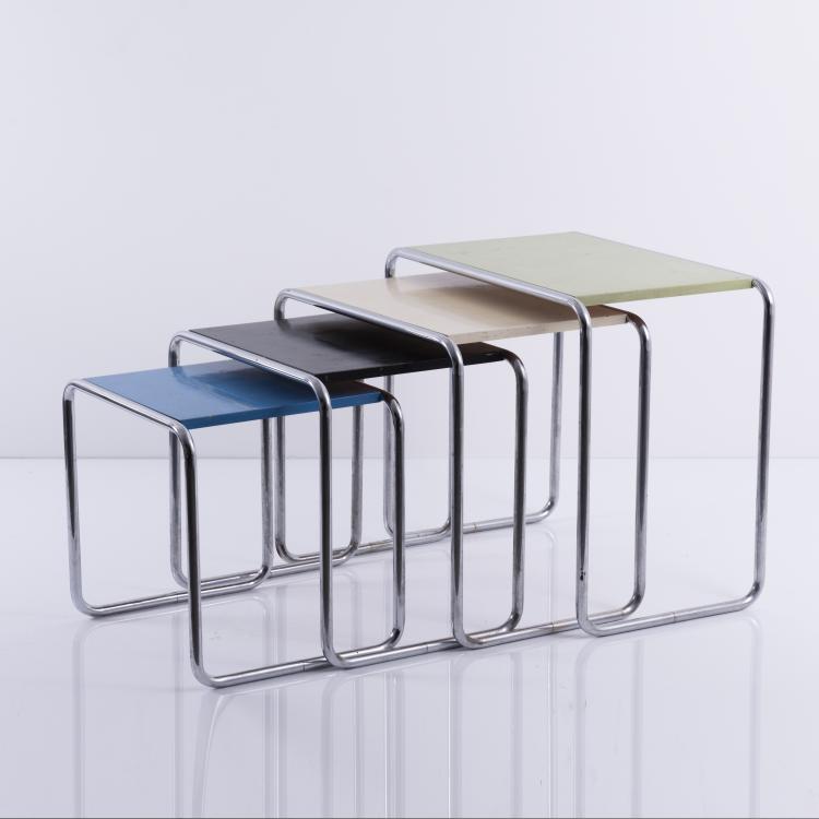 Bild 8 zu Objekt, Four 'B9' nesting tables, 1925/26, Thonet, Frankenberg, 143B 276