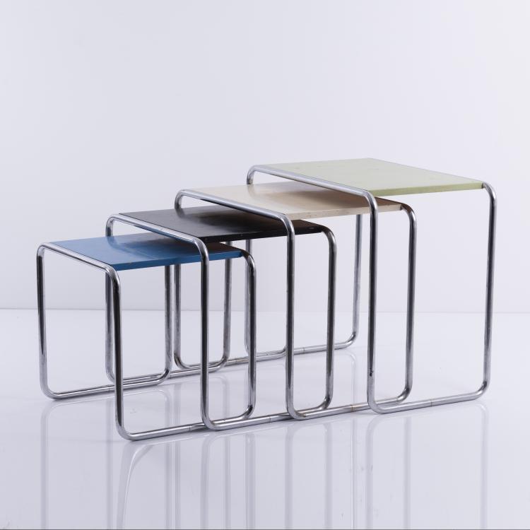 Bild 11 zu Objekt, Four 'B9' nesting tables, 1925/26, Thonet, Frankenberg, 143B 276