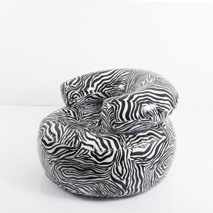 Hauptbild zu Objekt, Aufblasbarer Sessel 'Angleterre', um 1967, Rees, Stein & Co., 143B 446