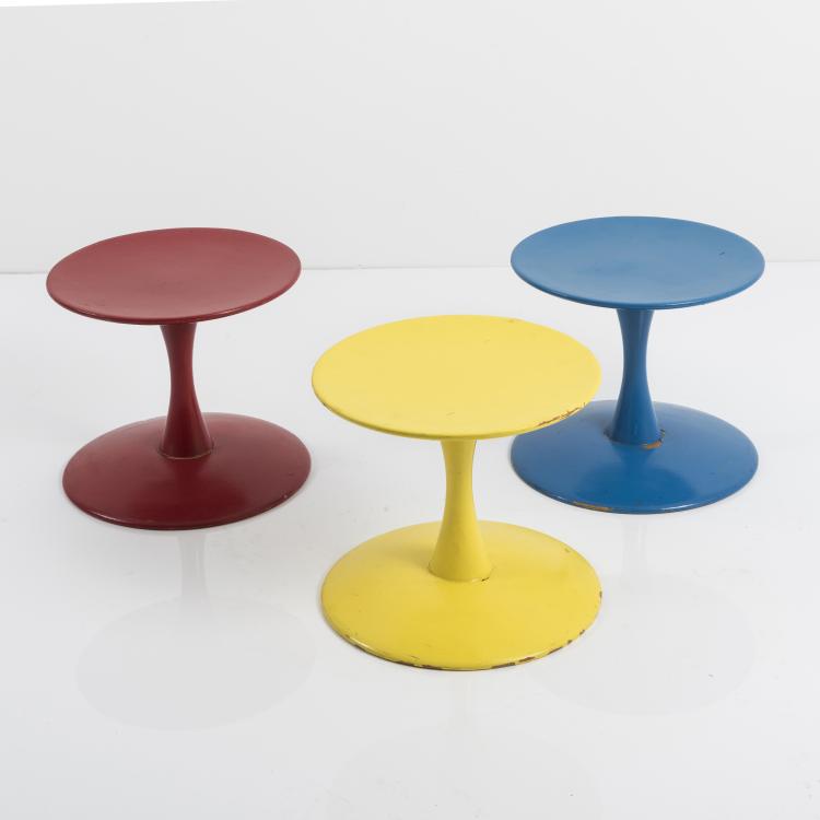 Bild 2 zu Objekt, Drei Hocker 'Trisse Trisser - ND 102', 1962, Poul Kold Savvaerk, D&auml;nemark, 143B 428