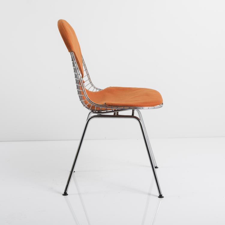 Bild 2 zu Objekt, Stuhl 'Wire Mesh' auf 'H-base' mit 'Bikini-pad', 1951-53, Vitra Design, Weil am Rhein, 143B 320