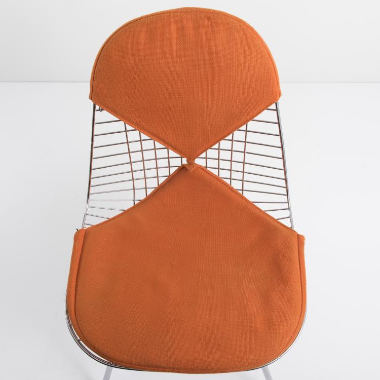 Bild 5 zu Objekt, Stuhl 'Wire Mesh' auf 'H-base' mit 'Bikini-pad', 1951-53, Vitra Design, Weil am Rhein, 143B 320