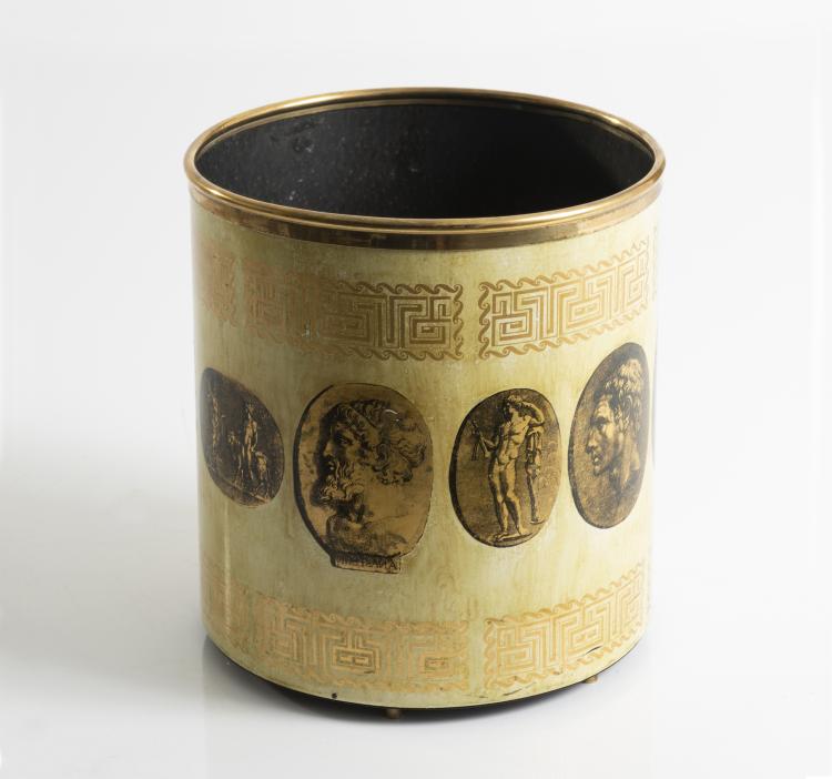 Hauptbild zu Objekt, Papierkorb 'Cammei con Greca', 1960er Jahre, Fornasetti Milano, 143A 96