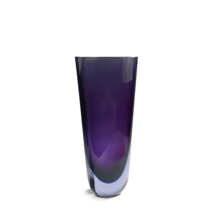 Hauptbild zu Objekt, Tall 'Sommerso' vase, 1954, Seguso Vetri d'Arte, Murano, 143C 587