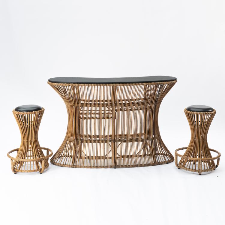 Bild 3 zu Objekt, Bar mit zwei Barhockern, um 1953, Bonacina, Vittorio, Como, 143A 39