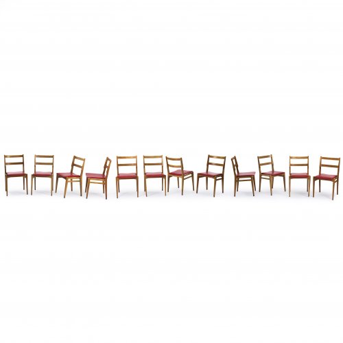 Twelve '103' side chairs, 1960