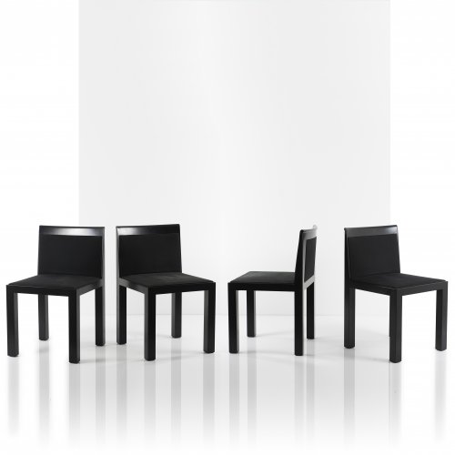 Four 'teatro' chairs, 1980